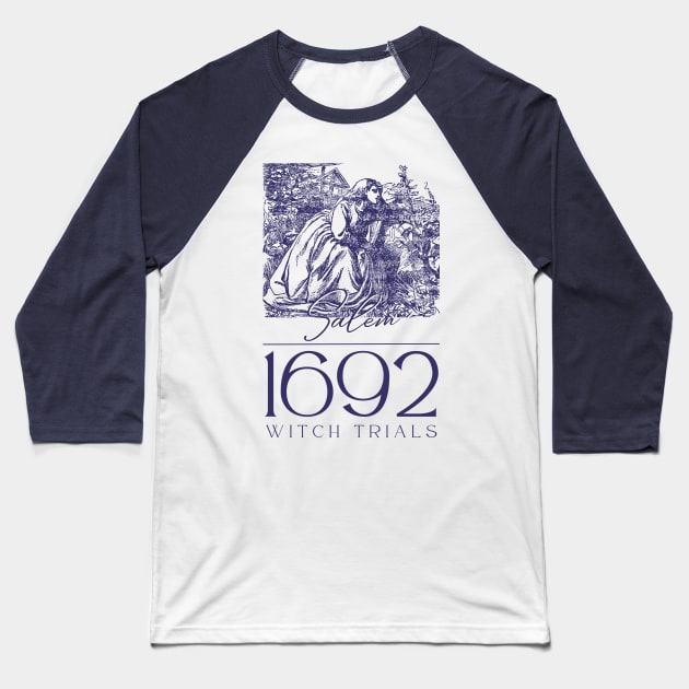 1692 Salem Witch Trials Baseball T-Shirt by Golden Eagle Design Studio